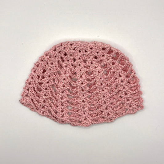 Net Cap in Metallic Orchid Pink